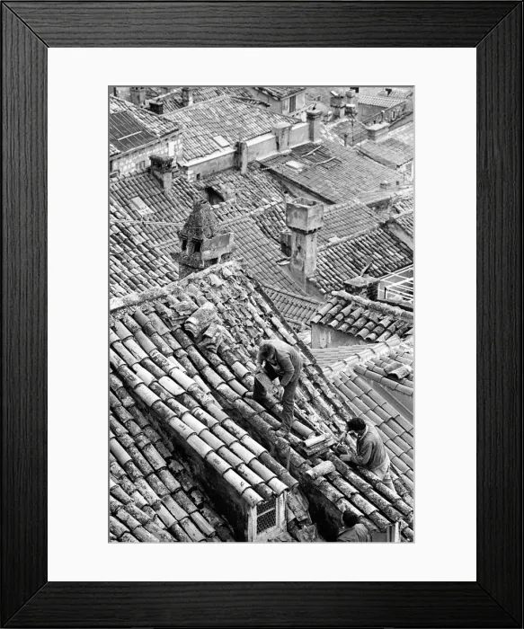Framed Print : Reconstruction of Dubrovnik, Croatia - 8 Framed Print : Reconstruction of Dubrovnik, Croatia - 8