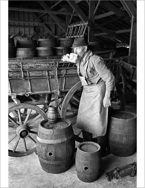 Cider maker, Somerset, England