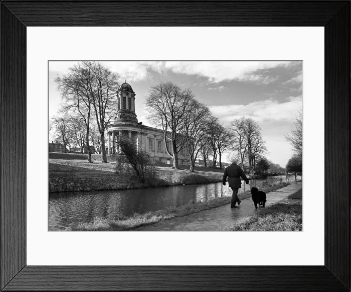 Framed Print : United Reformed Church, on the Leeds and Liverpool Canal, Sa Framed Print : United Reformed Church, on the Leeds and Liverpool Canal, Sa