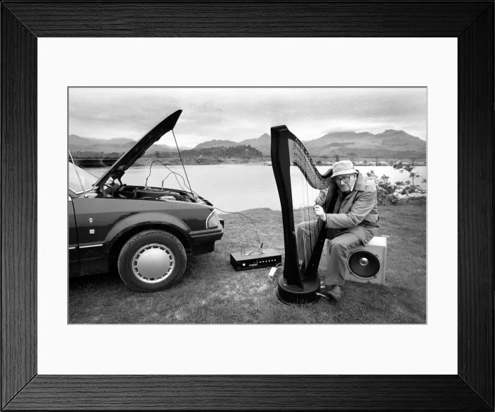 Framed Print : George Morris inventor of the 12 volt electric Welsh Harp Framed Print : George Morris inventor of the 12 volt electric Welsh Harp