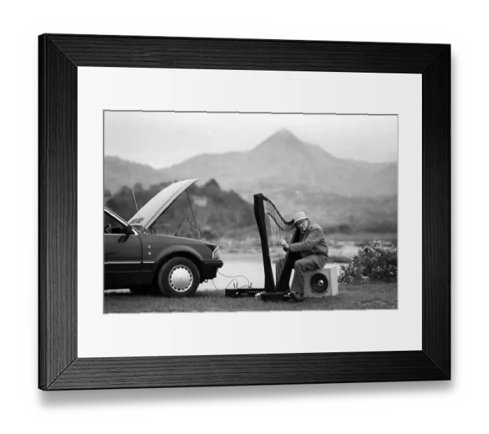 Framed Print : George Morris inventor of the 12 volt electric Welsh Harp Framed Print : George Morris inventor of the 12 volt electric Welsh Harp