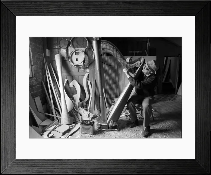Framed Print : George Morris inventor of the 12 volt electric Welsh Harp Framed Print : George Morris inventor of the 12 volt electric Welsh Harp