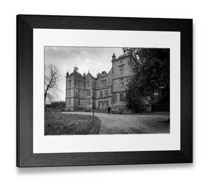Framed Print : Exterior of Plas Teg - Grade I listed Jacobean house, Wales Framed Print : Exterior of Plas Teg - Grade I listed Jacobean house, Wales