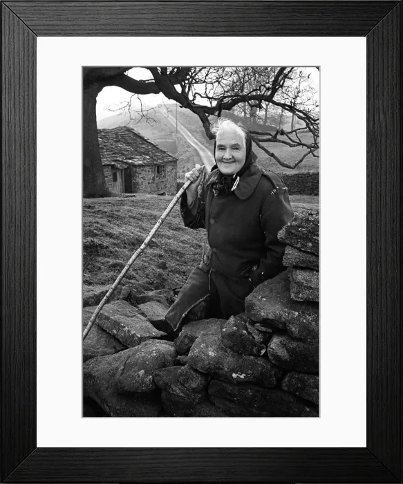Framed Print : Hannah Hauxwell - English farmer Framed Print : Hannah Hauxwell - English farmer