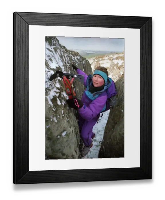 Framed Print : Alison Jane Hargreaves - British mountain climber Framed Print : Alison Jane Hargreaves - British mountain climber