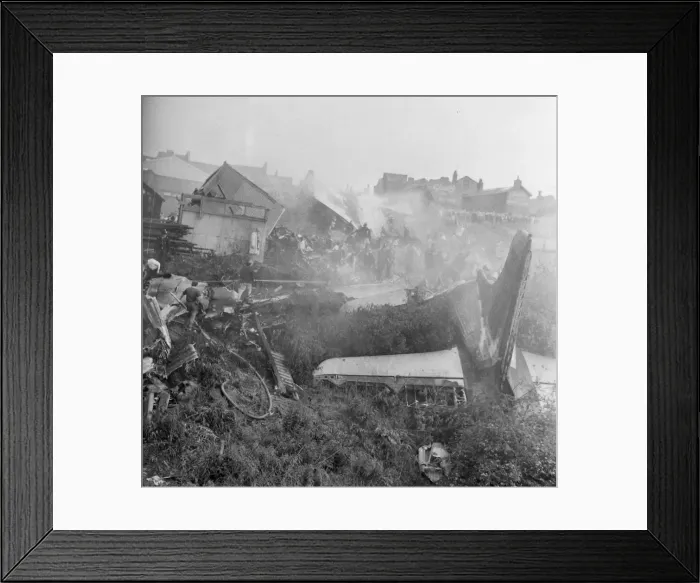 Framed Print : Stockport Air Disaster - 4th June 1967 Framed Print : Stockport Air Disaster - 4th June 1967