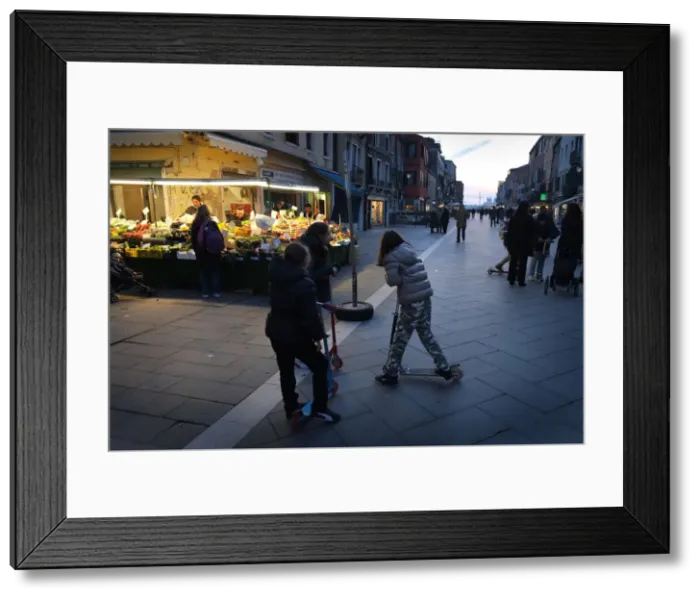 Framed Print : Via Garibaldi, Castello, Venice, Italy, early evening Framed Print : Via Garibaldi, Castello, Venice, Italy, early evening