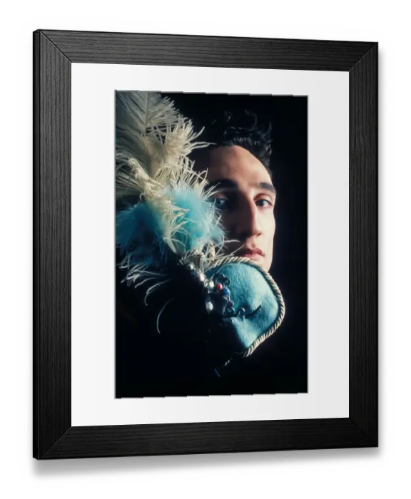 Framed Print : Portrait of Venetian mask maker, Bridgnorth, Shropshire Framed Print : Portrait of Venetian mask maker, Bridgnorth, Shropshire