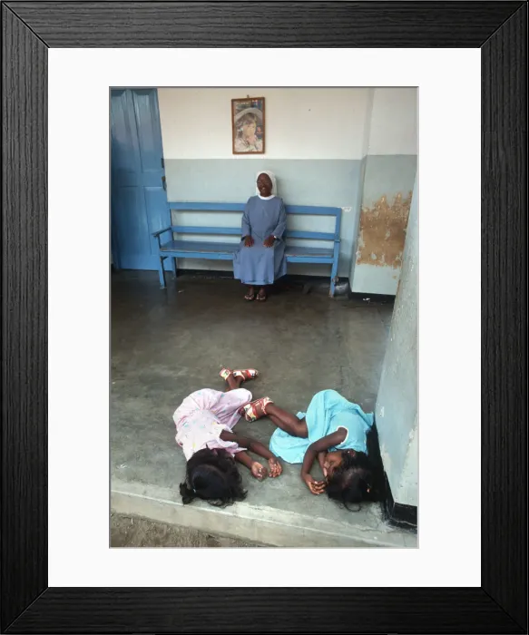 Framed Print : Small children take a nap during the afternoon, Sri Lanka Framed Print : Small children take a nap during the afternoon, Sri Lanka