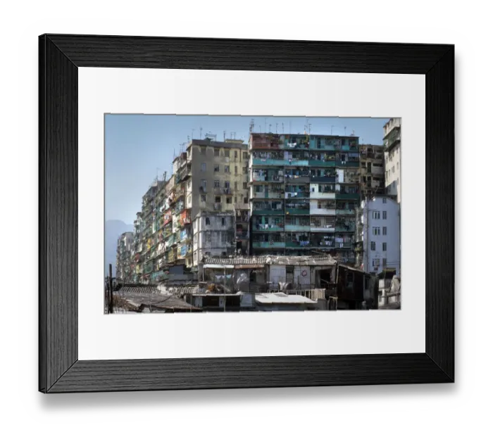 Framed Print : The Walled City of Kowloon, Hong Kong Framed Print : The Walled City of Kowloon, Hong Kong