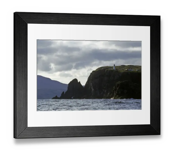 Framed Print : Cape Wrath headland and lighthouse from seaward - Scotland Framed Print : Cape Wrath headland and lighthouse from seaward - Scotland