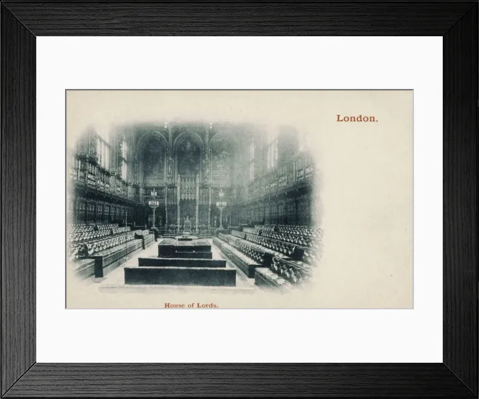 Framed Print : London - Interior of the House of Lords Framed Print : London - Interior of the House of Lords