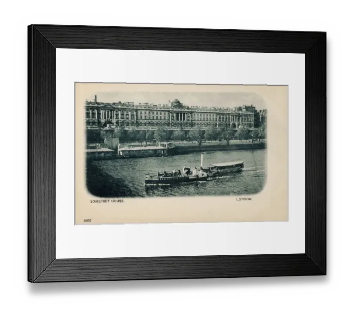 Framed Print : London - Somerset House - north bank of River Thames Framed Print : London - Somerset House - north bank of River Thames