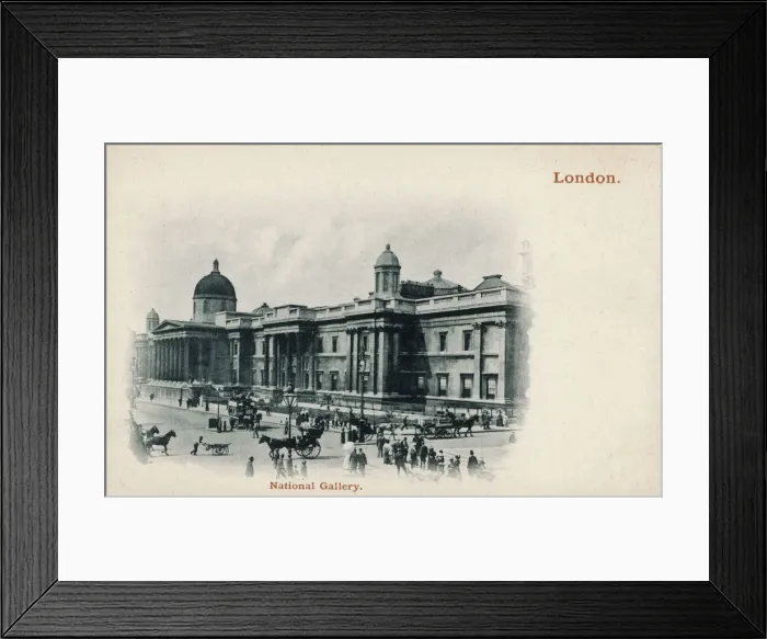 Framed Print : London - The National Gallery on Trafalgar Square Framed Print : London - The National Gallery on Trafalgar Square
