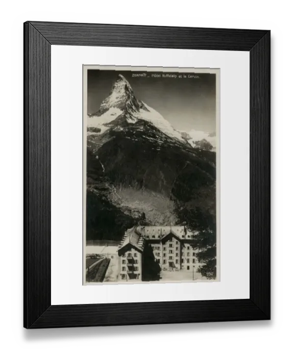 Framed Print : Hotel Riffelalp and the Matterhorn, Zermatt, Switzerland Framed Print : Hotel Riffelalp and the Matterhorn, Zermatt, Switzerland