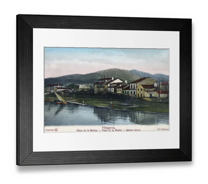 Framed Print : Villagarcia, Spain - Playa de la Marina (Marina Beach) Framed Print : Villagarcia, Spain - Playa de la Marina (Marina Beach)