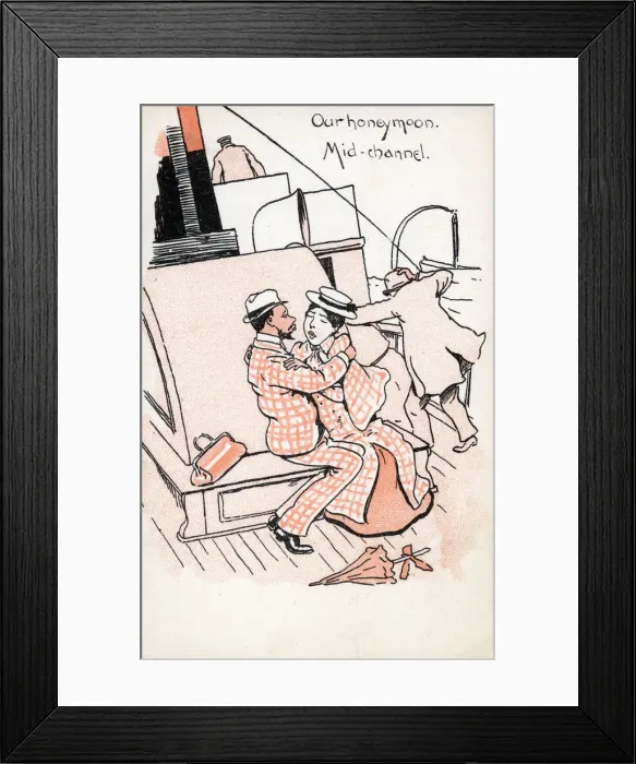 Framed Print : Honeymoon - mid-channel - Making the best of a bad situation Framed Print : Honeymoon - mid-channel - Making the best of a bad situation