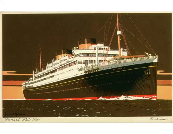 MV Britannic - Cunard White Star transatlantic ocean liner