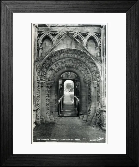 Framed Print : The Norman Doorway - Glastonbury Abbey, Somerset Framed Print : The Norman Doorway - Glastonbury Abbey, Somerset