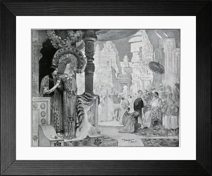 Framed Print : Madame Sarah Bernhardt in Izeyl at Dalys Theatre Framed Print : Madame Sarah Bernhardt in Izeyl at Dalys Theatre