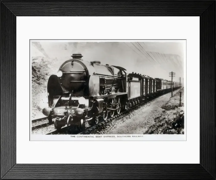 Framed Print : The Continental Boat Express - Southern Railway Framed Print : The Continental Boat Express - Southern Railway