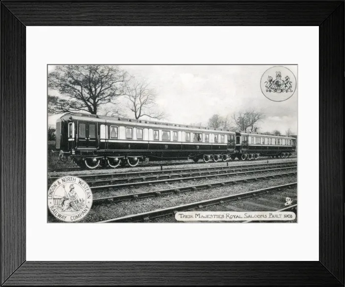 Framed Print : The Royal Saloon carriages - built 1903 Framed Print : The Royal Saloon carriages - built 1903