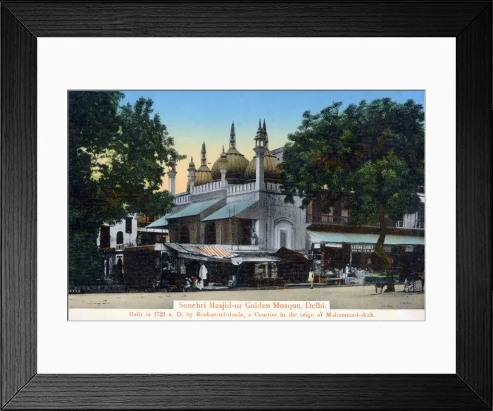 Framed Print : Old Delhi, India - The Golden Mosque Framed Print : Old Delhi, India - The Golden Mosque