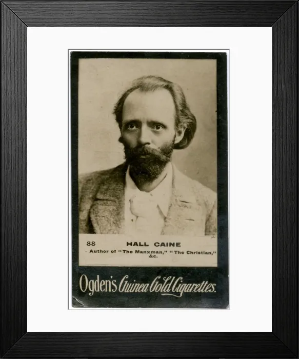 Framed Print : Hall Caine, British author, poet and critic Framed Print : Hall Caine, British author, poet and critic
