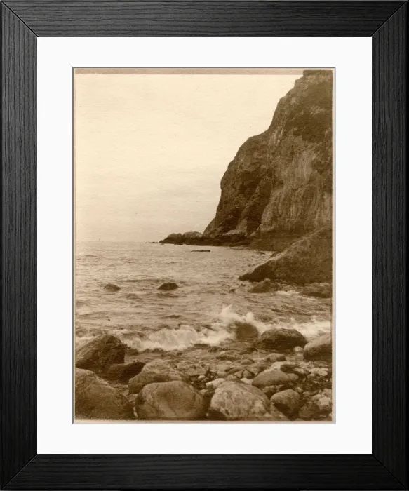 Framed Print : Rocky beach and cliffs, North Wales Framed Print : Rocky beach and cliffs, North Wales