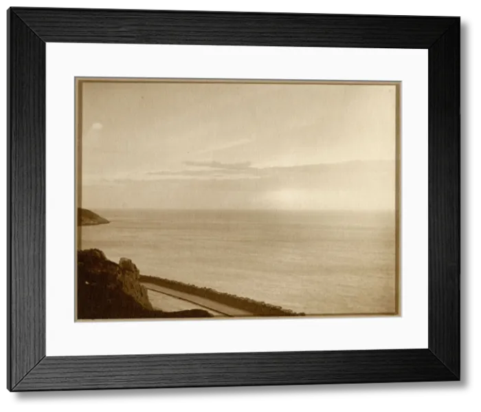 Framed Print : View of a calm sea, North Wales Framed Print : View of a calm sea, North Wales