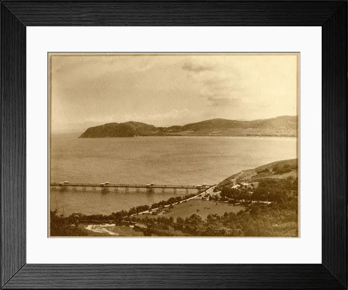 Framed Print : Distant view of the pier, Llandudno, North Wales Framed Print : Distant view of the pier, Llandudno, North Wales