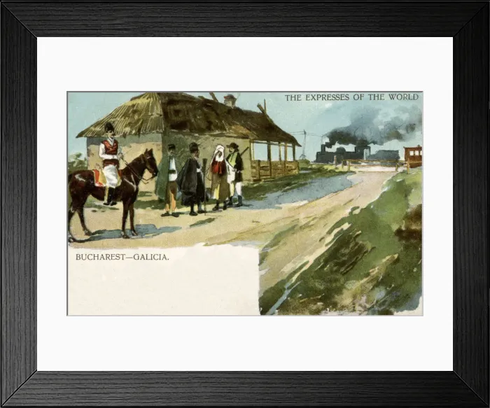 Framed Print : Train on the Bucharest to Galicia railway, Romania Framed Print : Train on the Bucharest to Galicia railway, Romania