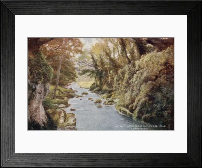 Framed Print : View from the Alpine Bridge, Llandrindod Wells, Wales Framed Print : View from the Alpine Bridge, Llandrindod Wells, Wales