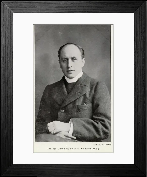 Framed Print : Rev Canon Baillie MA, Rector of Rugby, Warwickshire Framed Print : Rev Canon Baillie MA, Rector of Rugby, Warwickshire
