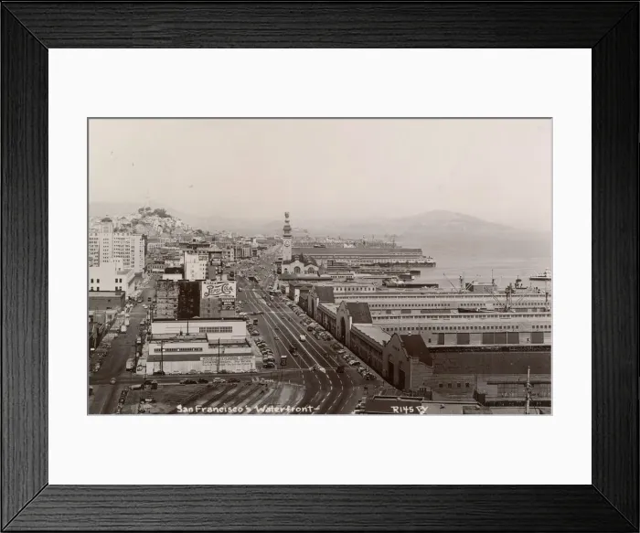 Framed Print : Waterfront at San Francisco, California, USA Framed Print : Waterfront at San Francisco, California, USA