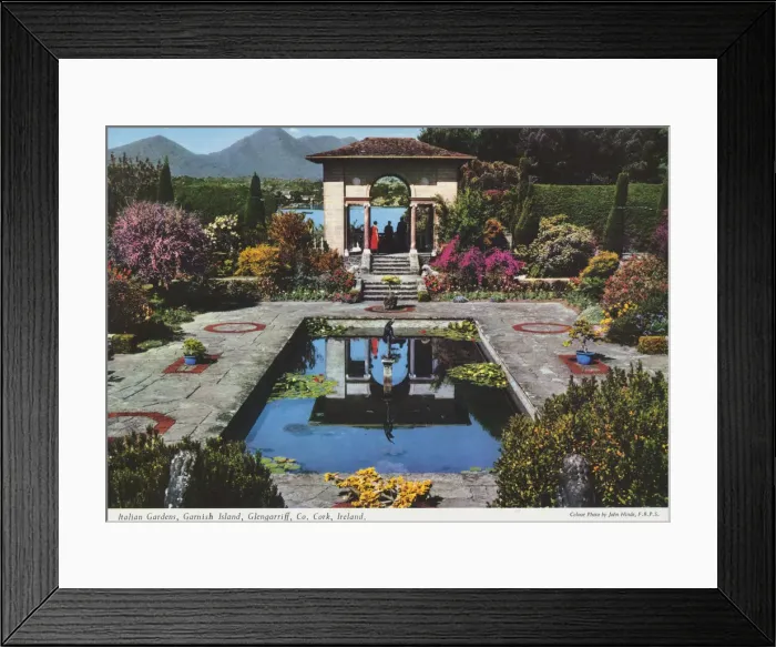 Framed Print : Italian Gardens, Garnish Island, Glengarriff, County Cork Framed Print : Italian Gardens, Garnish Island, Glengarriff, County Cork