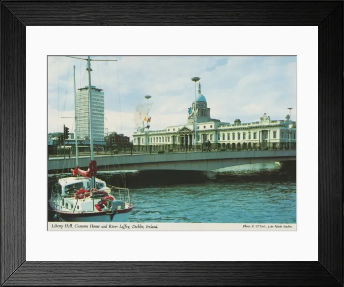 Framed Print : Liberty Hall, Customs House and River Liffey, Dublin Framed Print : Liberty Hall, Customs House and River Liffey, Dublin