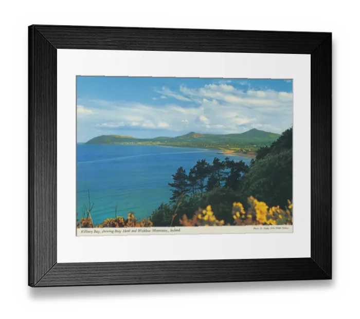 Framed Print : Killiney Bay, Showing Bray Head and Wicklow Mountains Framed Print : Killiney Bay, Showing Bray Head and Wicklow Mountains