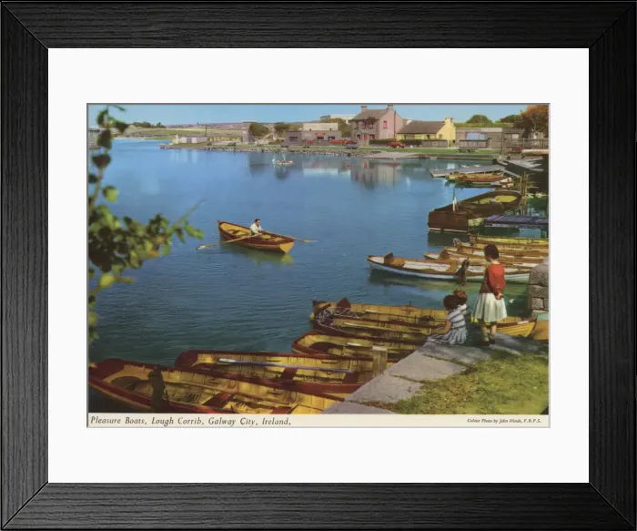 Framed Print : Pleasure Boats, Lough Corrib, Galway City Framed Print : Pleasure Boats, Lough Corrib, Galway City