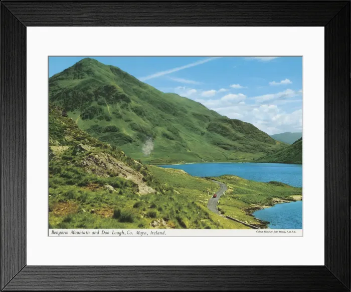 Framed Print : Bengorm Mountain and Doo Lough, County Mayo Framed Print : Bengorm Mountain and Doo Lough, County Mayo