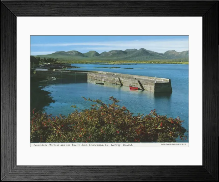 Framed Print : Roundstone Harbour and the Twelve Bens, Connemara, Co Galway Framed Print : Roundstone Harbour and the Twelve Bens, Connemara, Co Galway