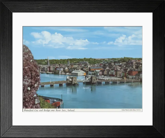 Framed Print : Waterford City and Bridge over River Suir Framed Print : Waterford City and Bridge over River Suir