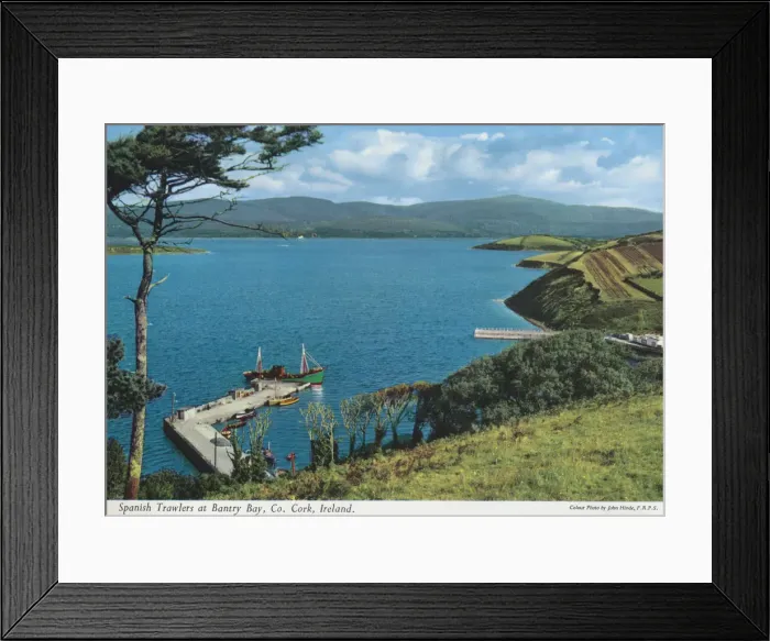 Framed Print : Spanish Trawlers at Bantry Bay, County Cork Framed Print : Spanish Trawlers at Bantry Bay, County Cork