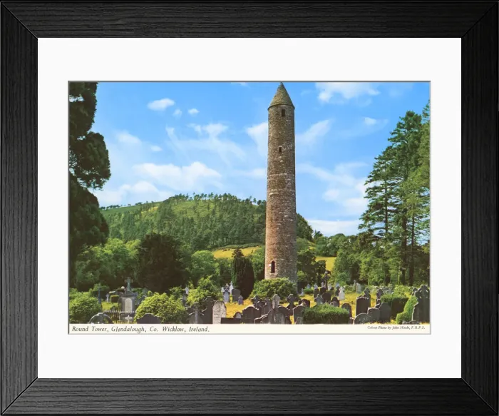 Framed Print : Round Tower Glendalough, County Wicklow Framed Print : Round Tower Glendalough, County Wicklow