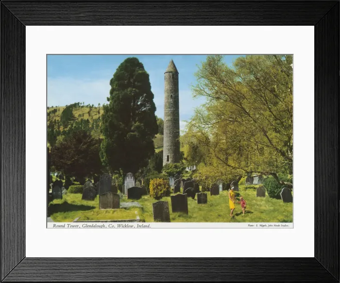 Framed Print : Round Tower Glendalough, County Wicklow Framed Print : Round Tower Glendalough, County Wicklow