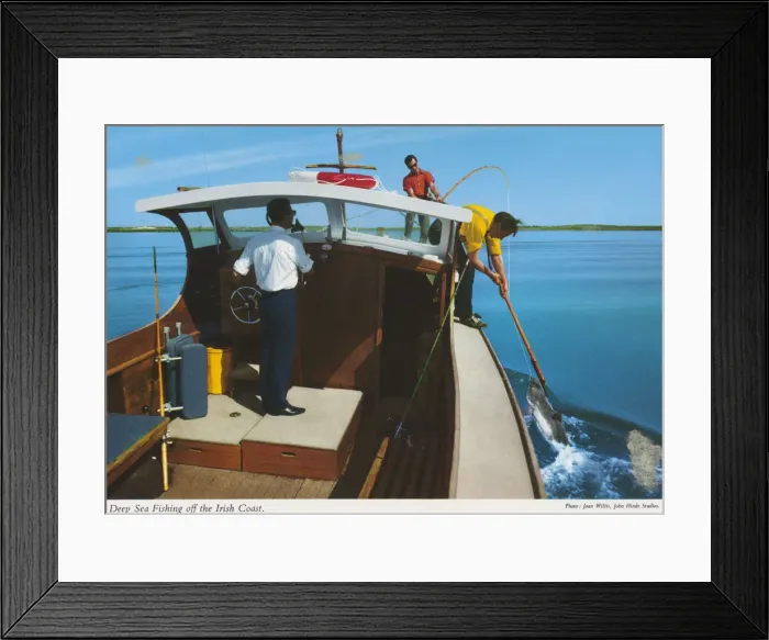 Framed Print : Deep Sea Fishing off the Irish Coast Framed Print : Deep Sea Fishing off the Irish Coast