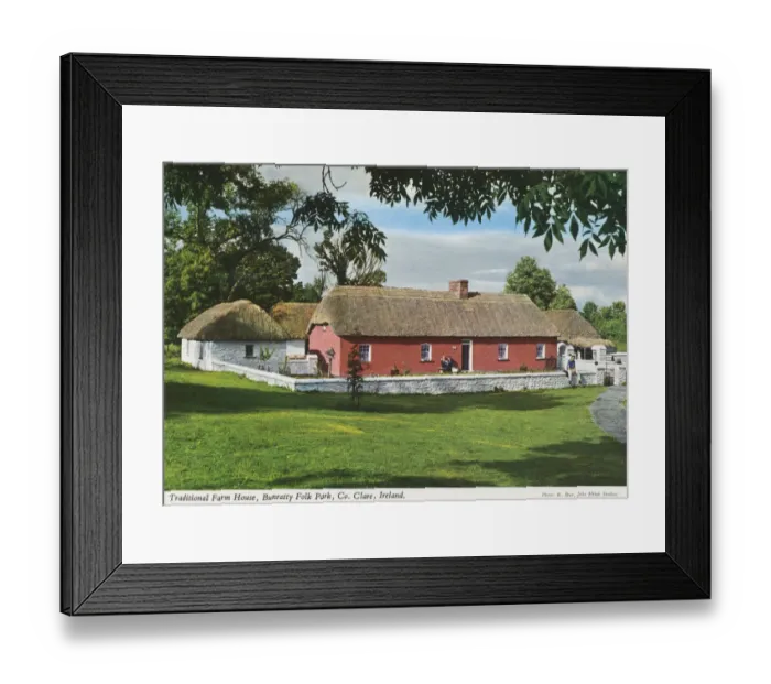 Framed Print : Traditional Farmhouse, Bunratty Folk Park, County Clare Framed Print : Traditional Farmhouse, Bunratty Folk Park, County Clare