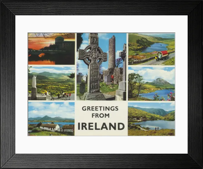 Framed Print : Greetings From Ireland