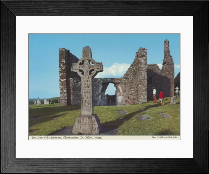 Framed Print : The Cross of the Scriptures, Clonmacnoise, County Offaly Framed Print : The Cross of the Scriptures, Clonmacnoise, County Offaly