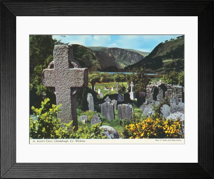 Framed Print : St. Kevins Cross, Glendalough, County Wicklow Ireland Framed Print : St. Kevins Cross, Glendalough, County Wicklow Ireland
